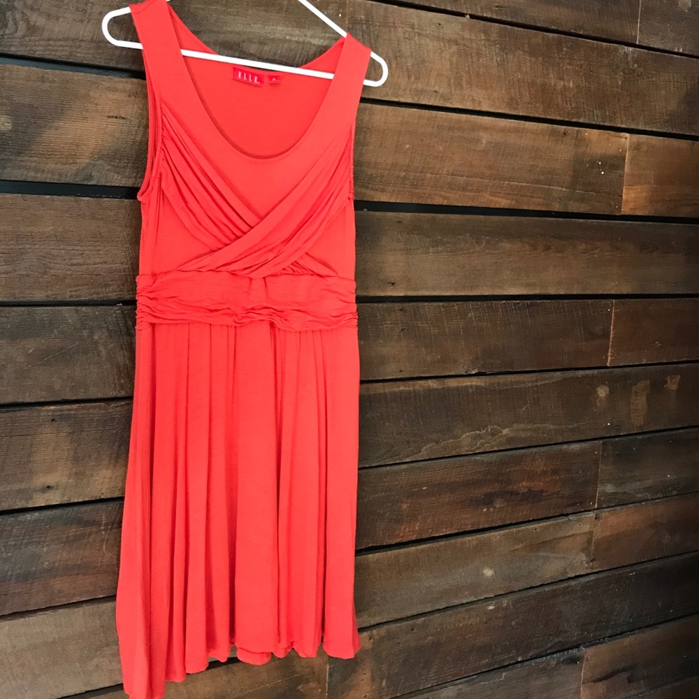 Comfy coral dress from Elle